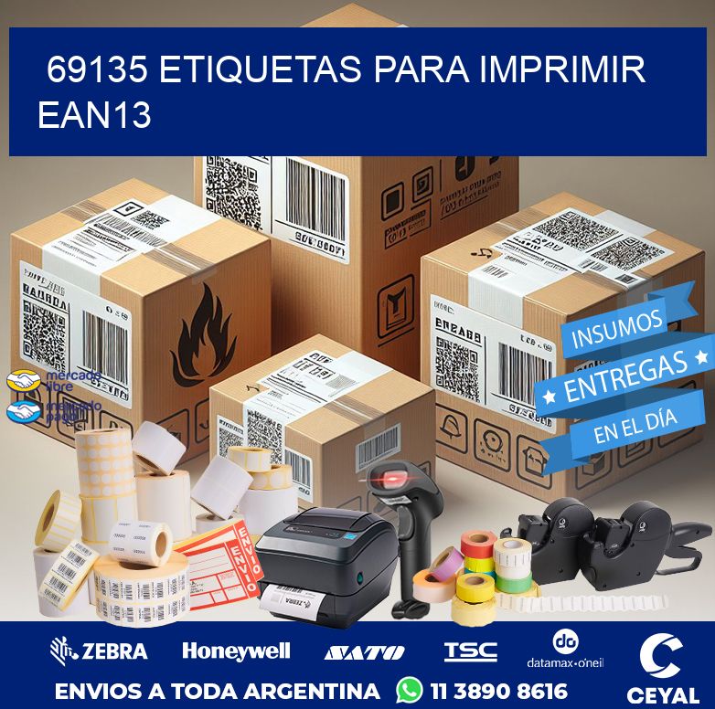 69135 ETIQUETAS PARA IMPRIMIR EAN13