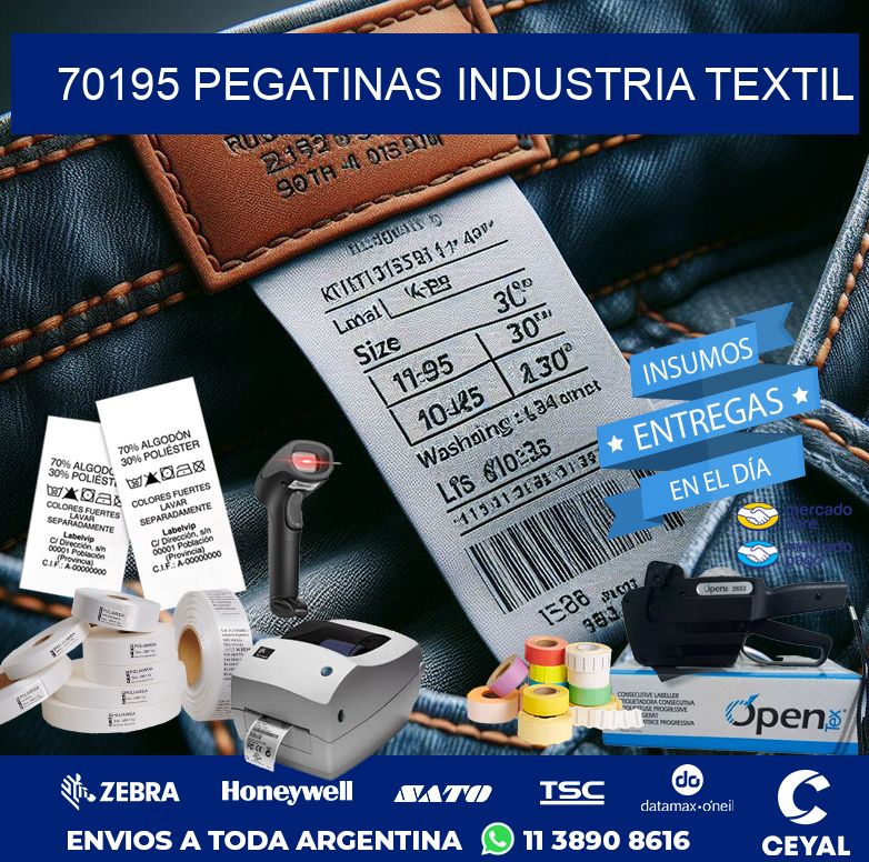 70195 PEGATINAS INDUSTRIA TEXTIL