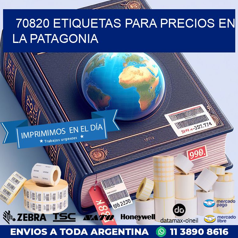 70820 ETIQUETAS PARA PRECIOS EN LA PATAGONIA