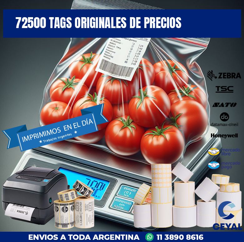 72500 TAGS ORIGINALES DE PRECIOS