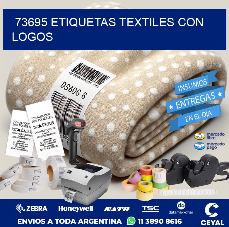 73695 ETIQUETAS TEXTILES CON LOGOS