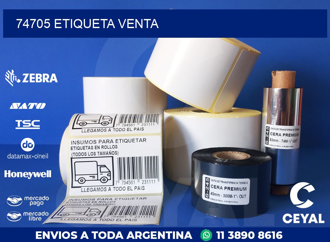 74705 ETIQUETA VENTA
