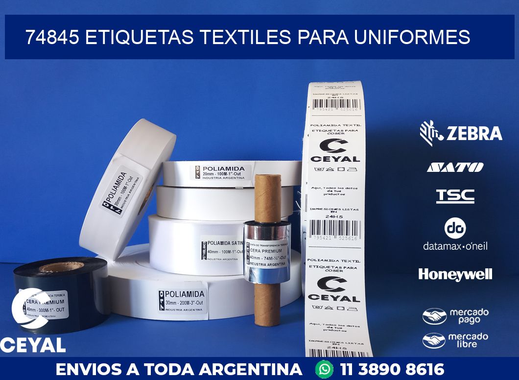 74845 ETIQUETAS TEXTILES PARA UNIFORMES