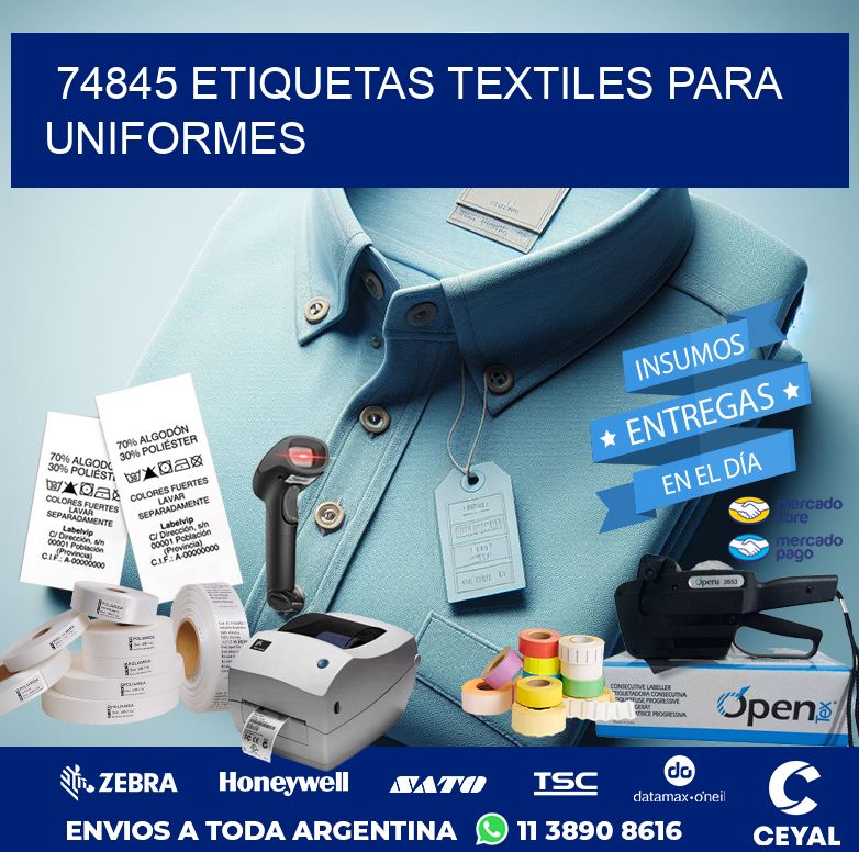 74845 ETIQUETAS TEXTILES PARA UNIFORMES