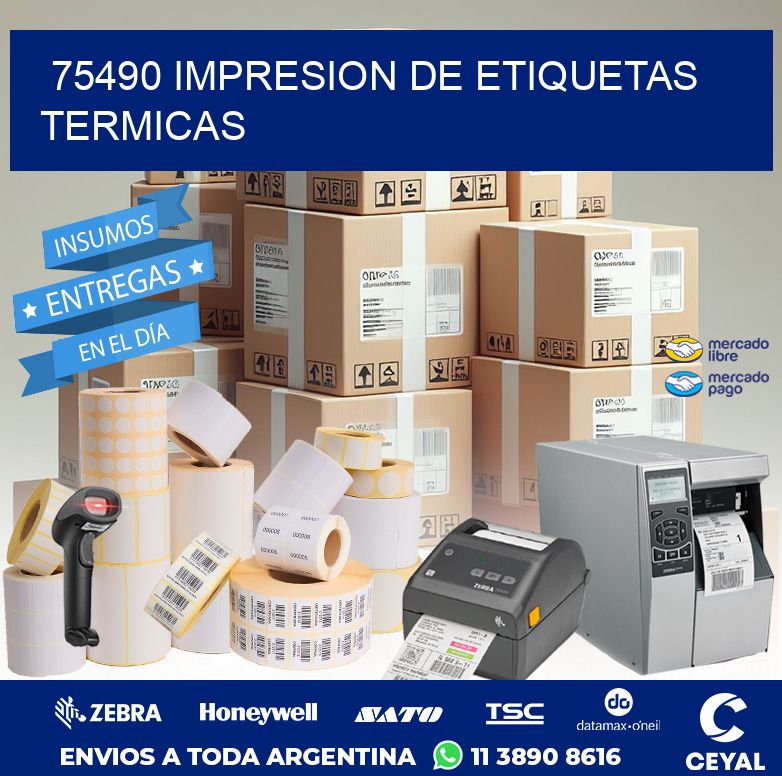 75490 IMPRESION DE ETIQUETAS TERMICAS