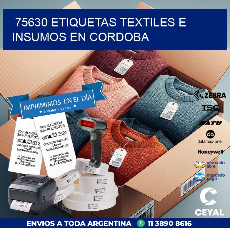 75630 ETIQUETAS TEXTILES E INSUMOS EN CORDOBA