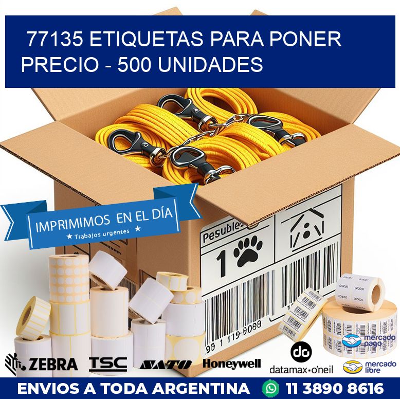 77135 ETIQUETAS PARA PONER PRECIO – 500 UNIDADES