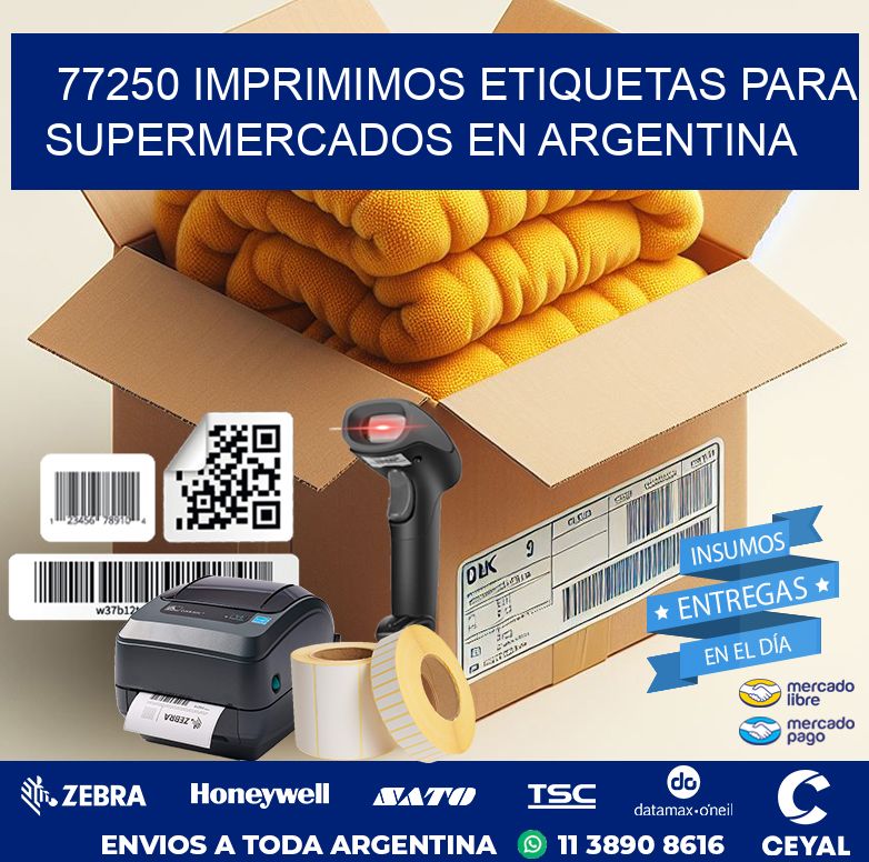 77250 IMPRIMIMOS ETIQUETAS PARA SUPERMERCADOS EN ARGENTINA