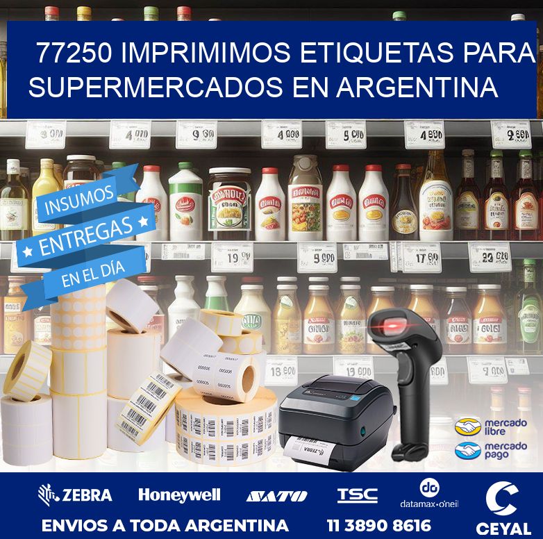 77250 IMPRIMIMOS ETIQUETAS PARA SUPERMERCADOS EN ARGENTINA