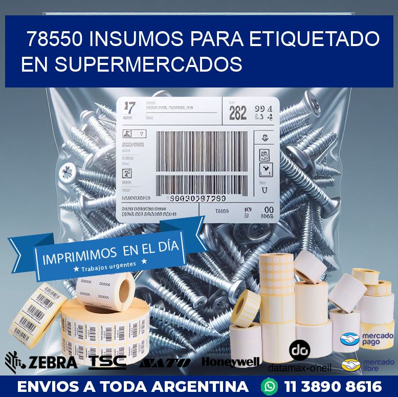 78550 INSUMOS PARA ETIQUETADO EN SUPERMERCADOS
