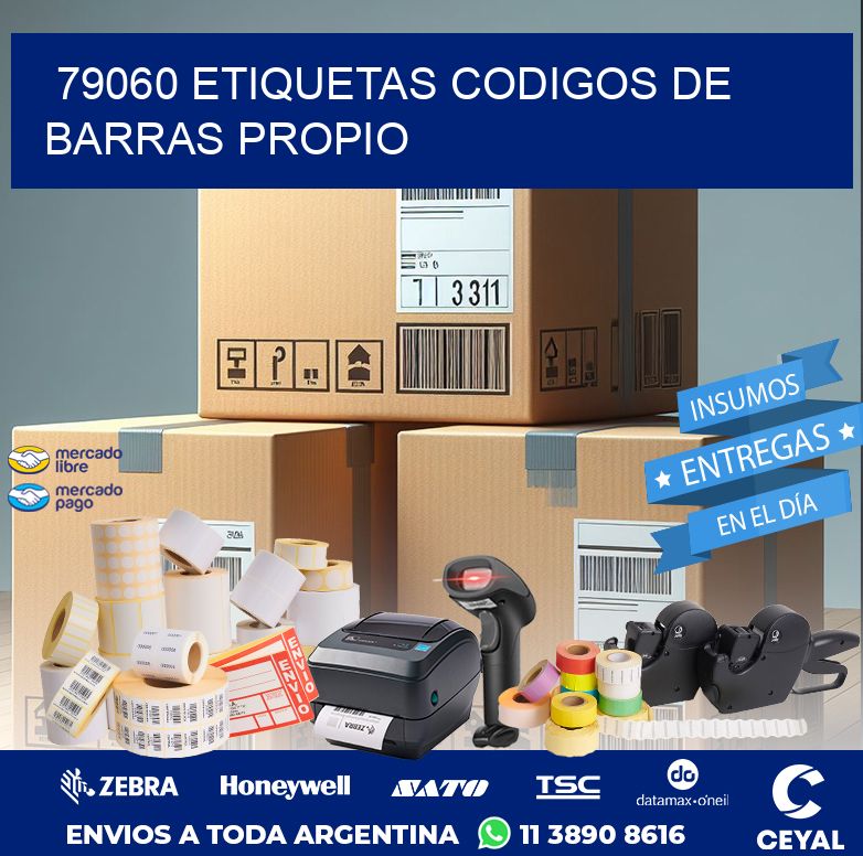 79060 ETIQUETAS CODIGOS DE BARRAS PROPIO