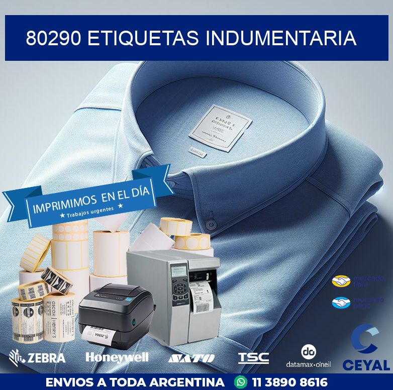 80290 ETIQUETAS INDUMENTARIA