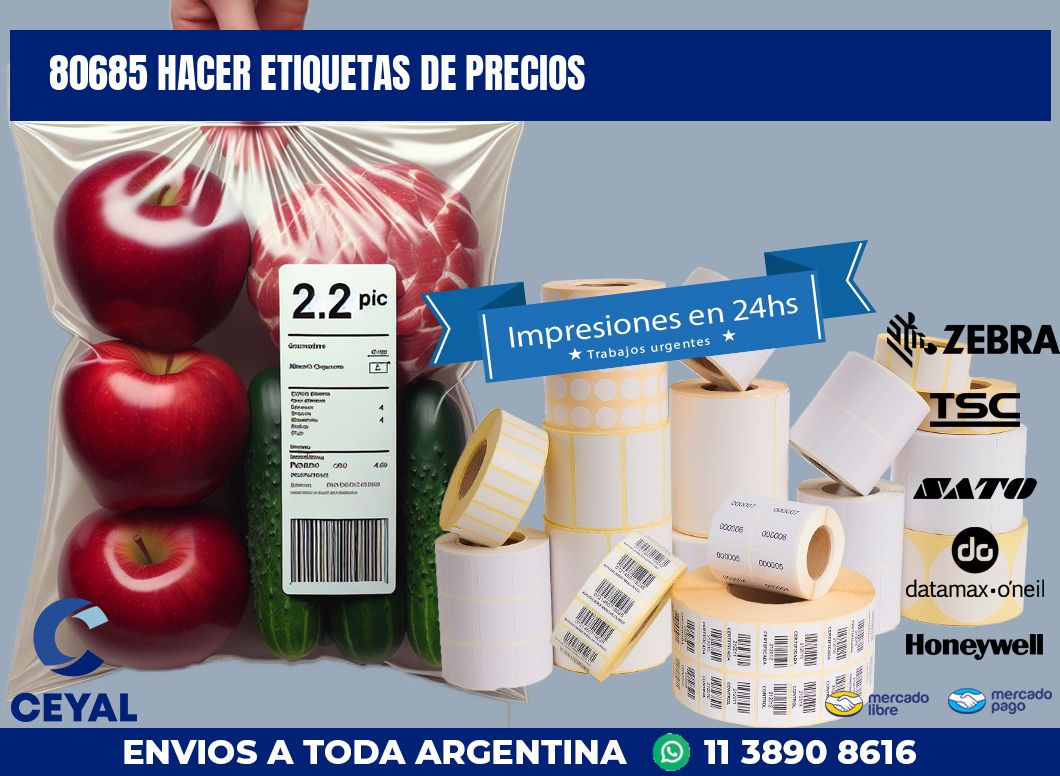 80685 HACER ETIQUETAS DE PRECIOS