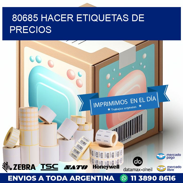 80685 HACER ETIQUETAS DE PRECIOS