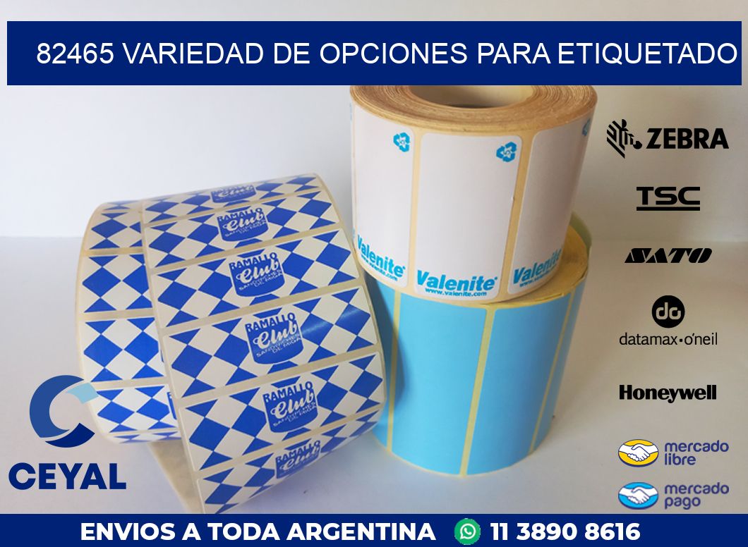 82465 VARIEDAD DE OPCIONES PARA ETIQUETADO