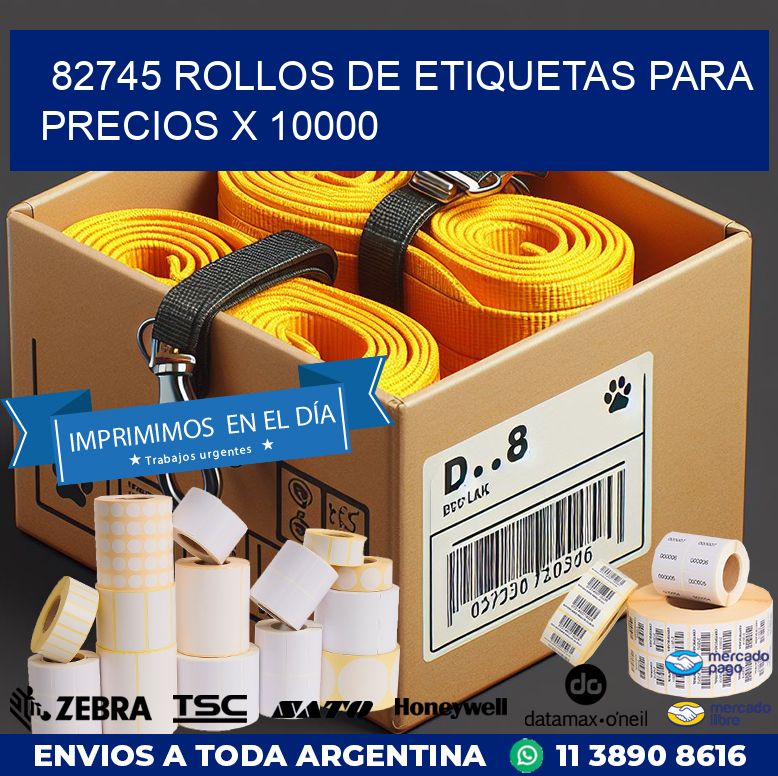 82745 ROLLOS DE ETIQUETAS PARA PRECIOS X 10000