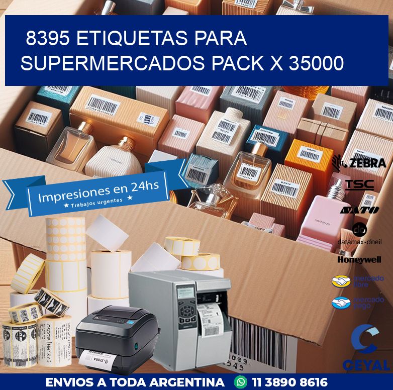 8395 ETIQUETAS PARA SUPERMERCADOS PACK X 35000