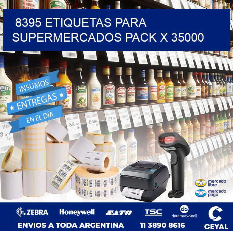 8395 ETIQUETAS PARA SUPERMERCADOS PACK X 35000