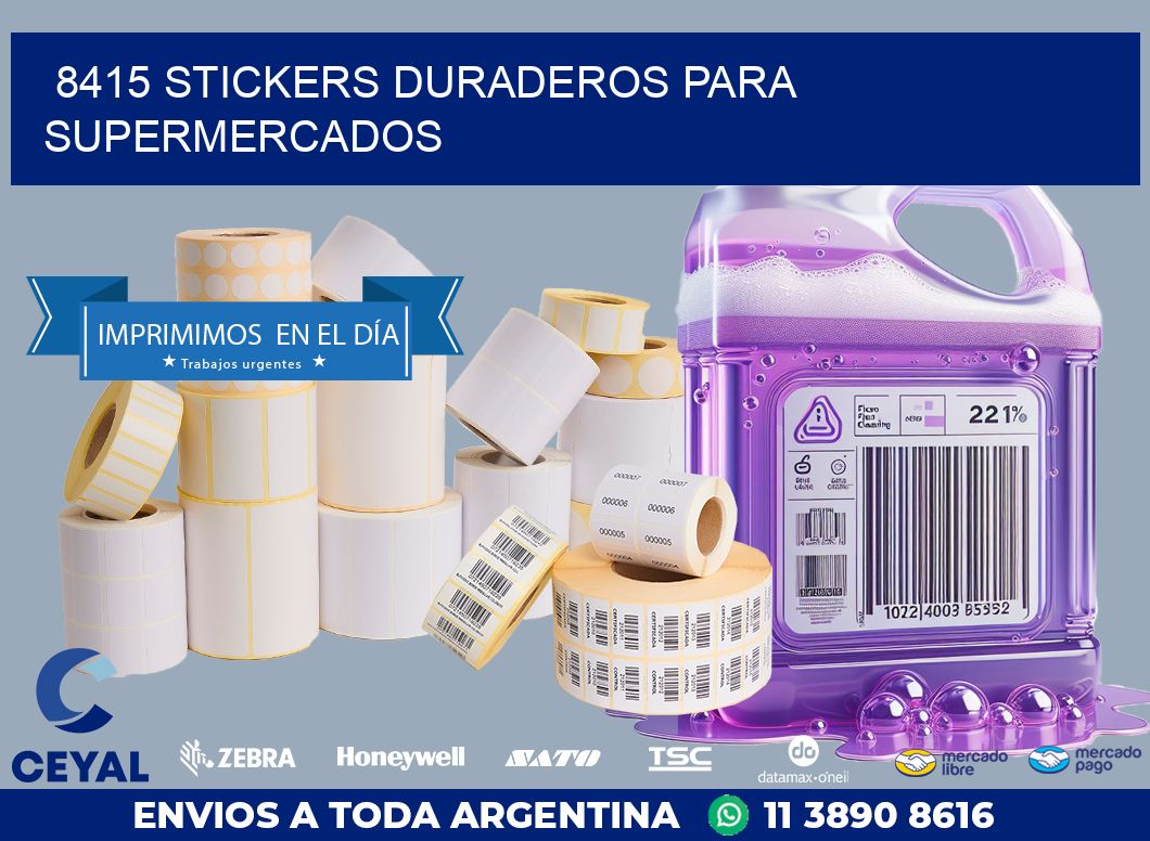 8415 STICKERS DURADEROS PARA SUPERMERCADOS