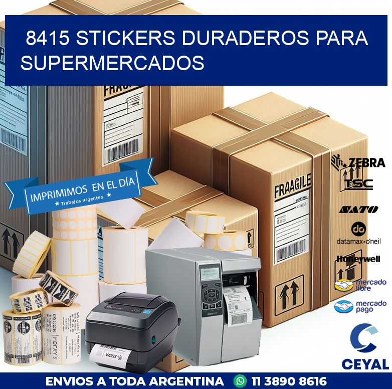 8415 STICKERS DURADEROS PARA SUPERMERCADOS