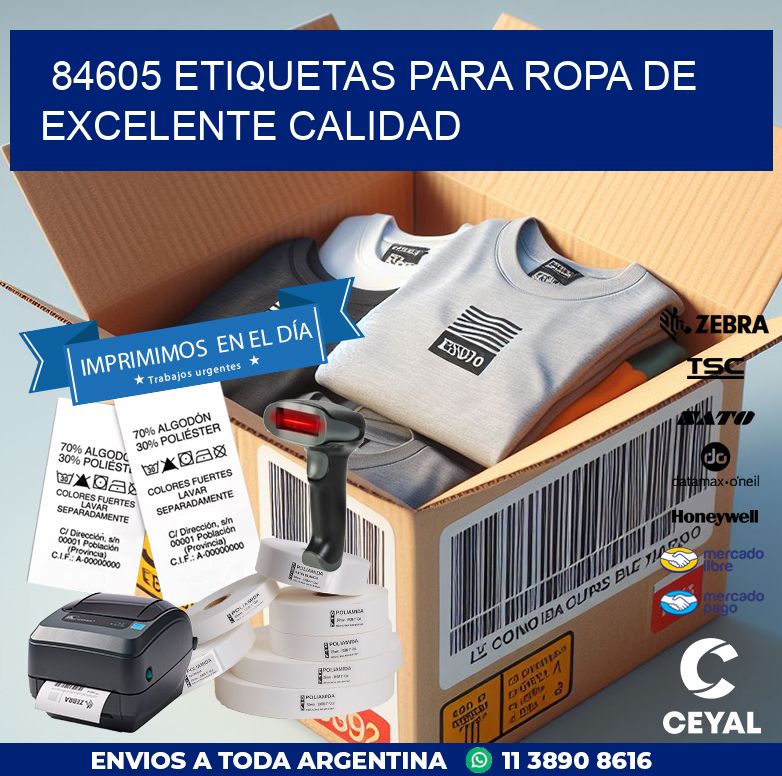 84605 ETIQUETAS PARA ROPA DE EXCELENTE CALIDAD
