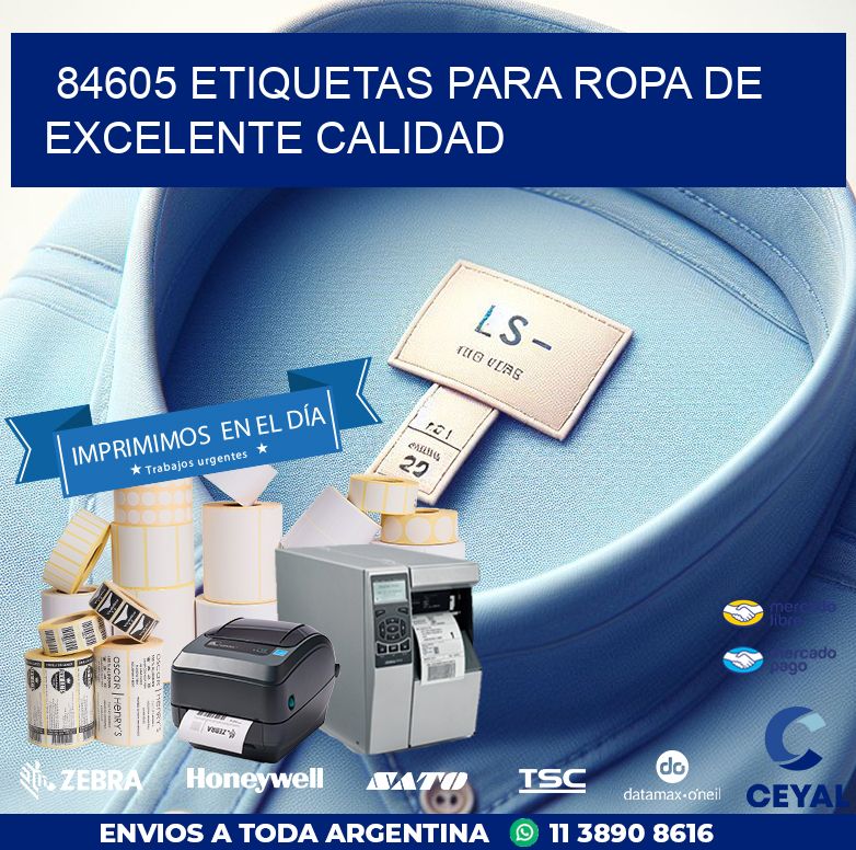 84605 ETIQUETAS PARA ROPA DE EXCELENTE CALIDAD