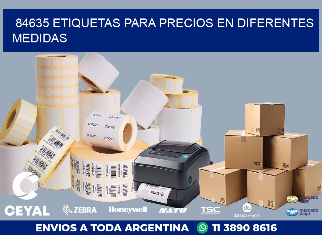 84635 ETIQUETAS PARA PRECIOS EN DIFERENTES MEDIDAS
