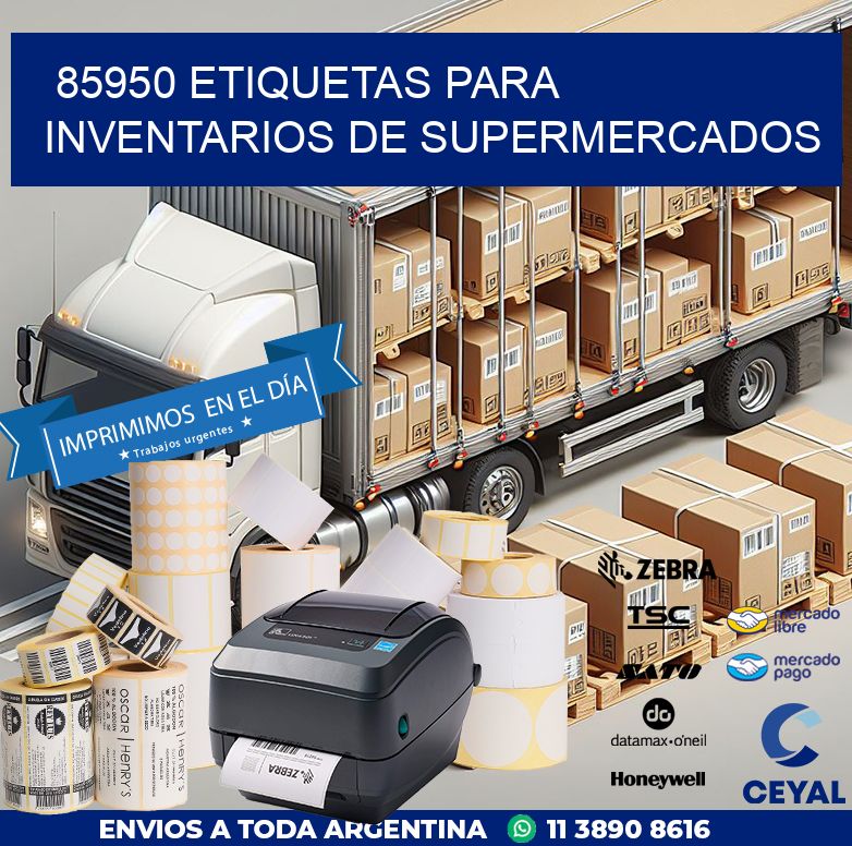85950 ETIQUETAS PARA INVENTARIOS DE SUPERMERCADOS