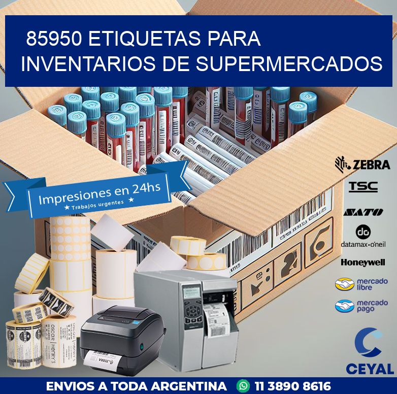 85950 ETIQUETAS PARA INVENTARIOS DE SUPERMERCADOS