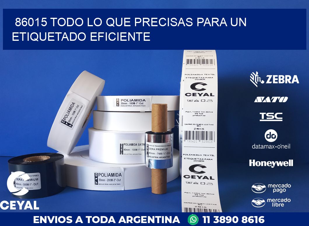 86015 TODO LO QUE PRECISAS PARA UN ETIQUETADO EFICIENTE
