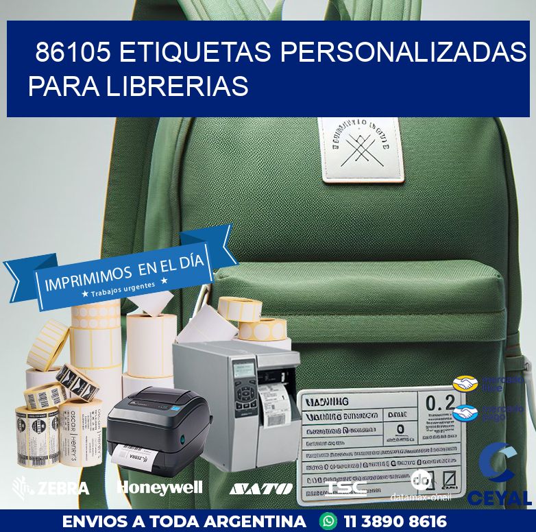 86105 ETIQUETAS PERSONALIZADAS PARA LIBRERIAS