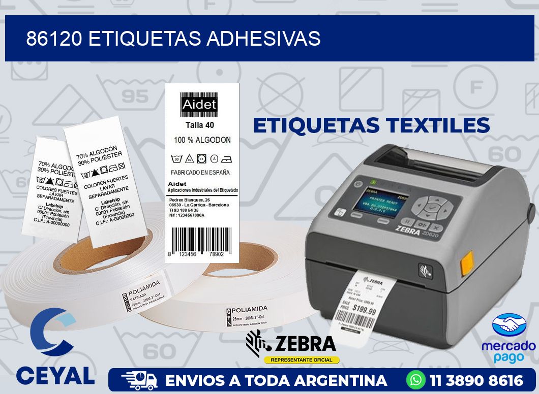 86120 ETIQUETAS ADHESIVAS