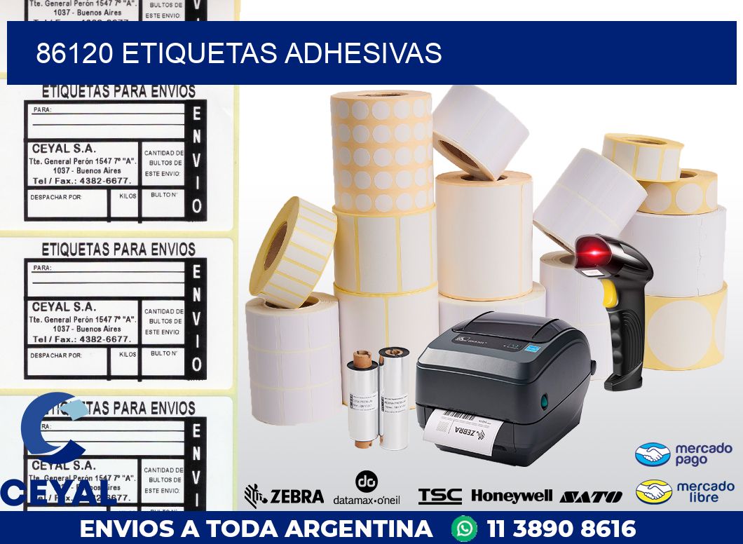 86120 ETIQUETAS ADHESIVAS