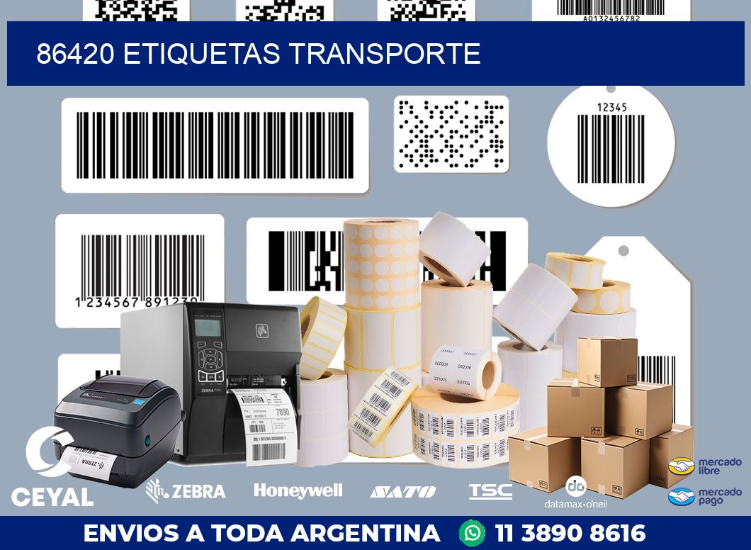 86420 ETIQUETAS TRANSPORTE