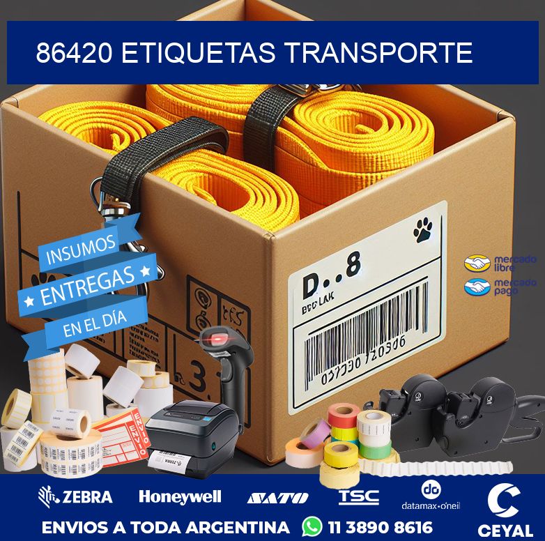 86420 ETIQUETAS TRANSPORTE