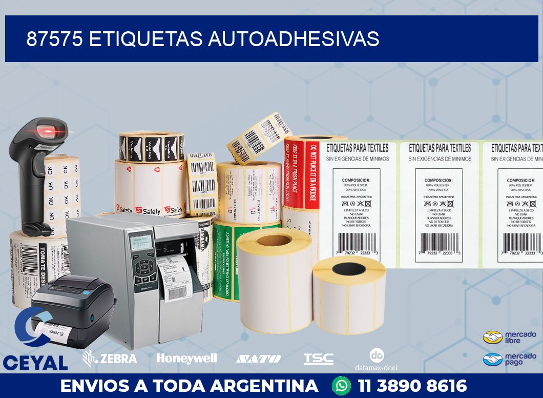 87575 ETIQUETAS AUTOADHESIVAS