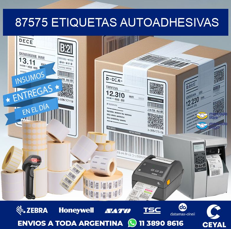 87575 ETIQUETAS AUTOADHESIVAS