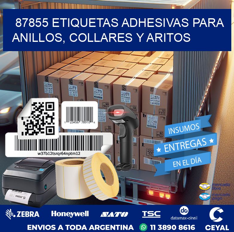87855 ETIQUETAS ADHESIVAS PARA ANILLOS, COLLARES Y ARITOS