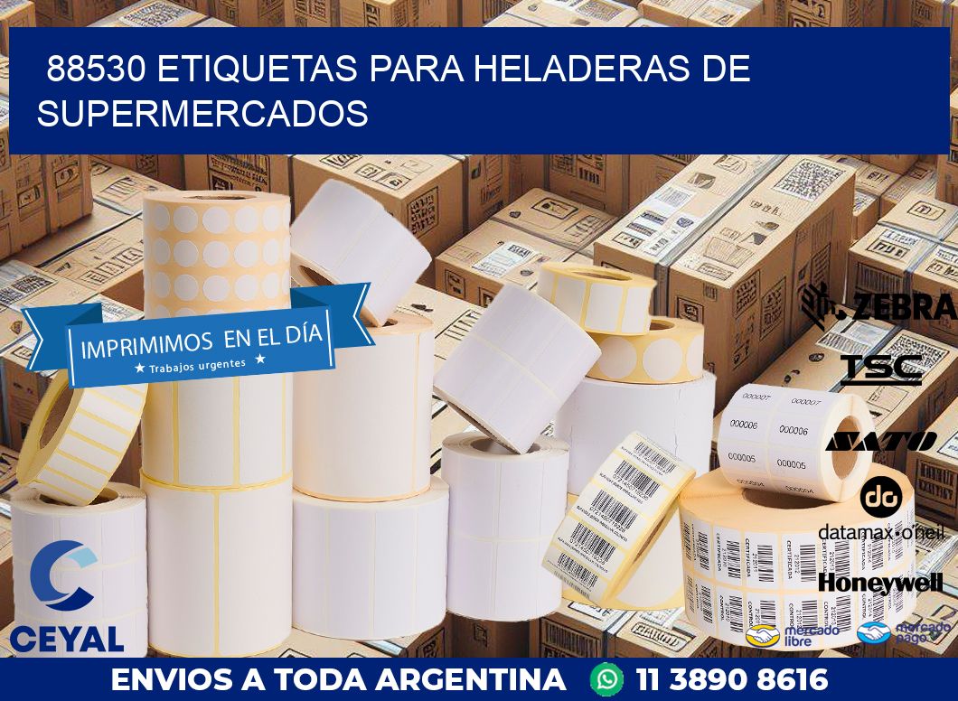 88530 ETIQUETAS PARA HELADERAS DE SUPERMERCADOS