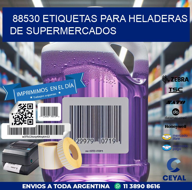 88530 ETIQUETAS PARA HELADERAS DE SUPERMERCADOS