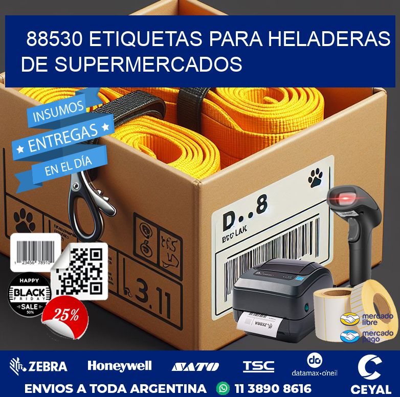 88530 ETIQUETAS PARA HELADERAS DE SUPERMERCADOS