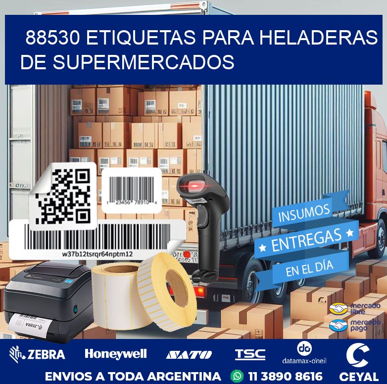88530 ETIQUETAS PARA HELADERAS DE SUPERMERCADOS