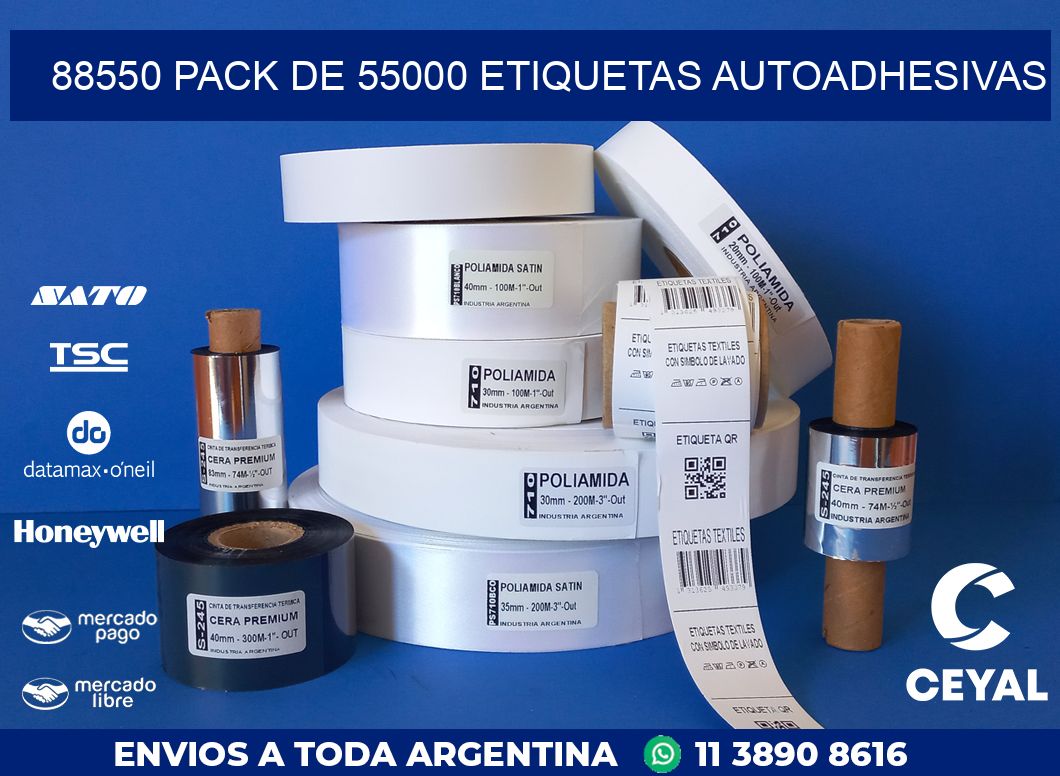 88550 PACK DE 55000 ETIQUETAS AUTOADHESIVAS