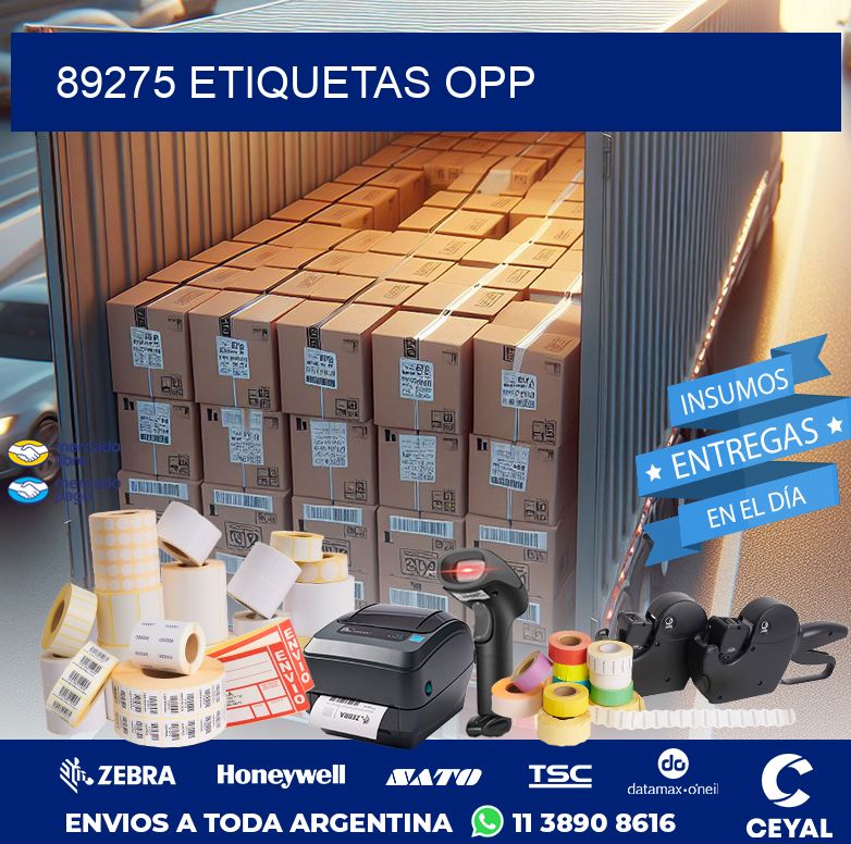 89275 ETIQUETAS OPP