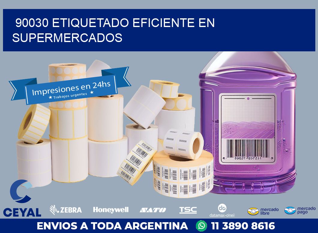 90030 ETIQUETADO EFICIENTE EN SUPERMERCADOS