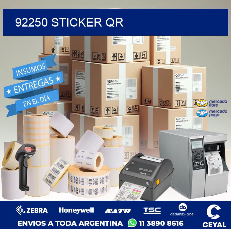 92250 STICKER QR