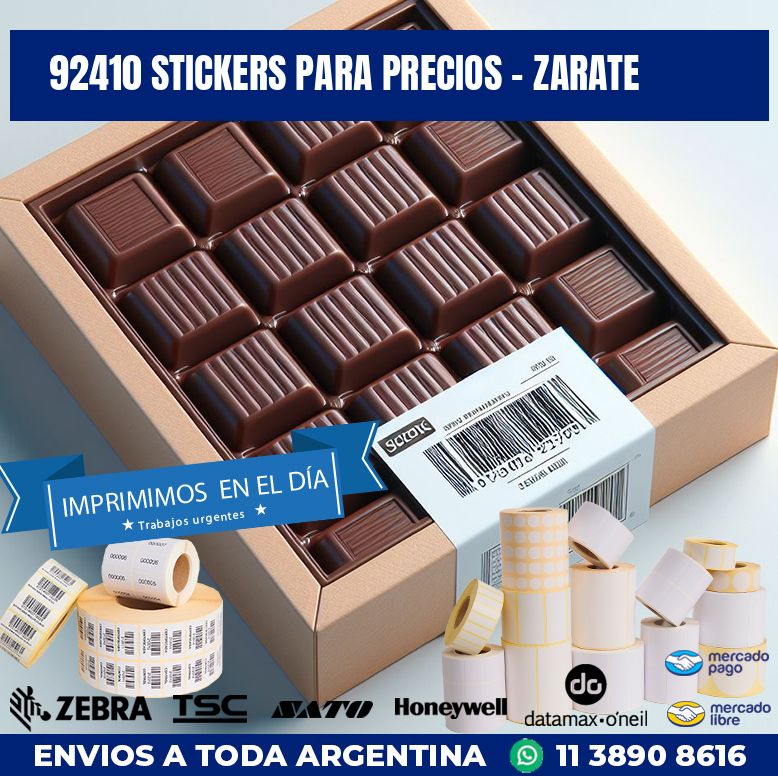 92410 STICKERS PARA PRECIOS - ZARATE