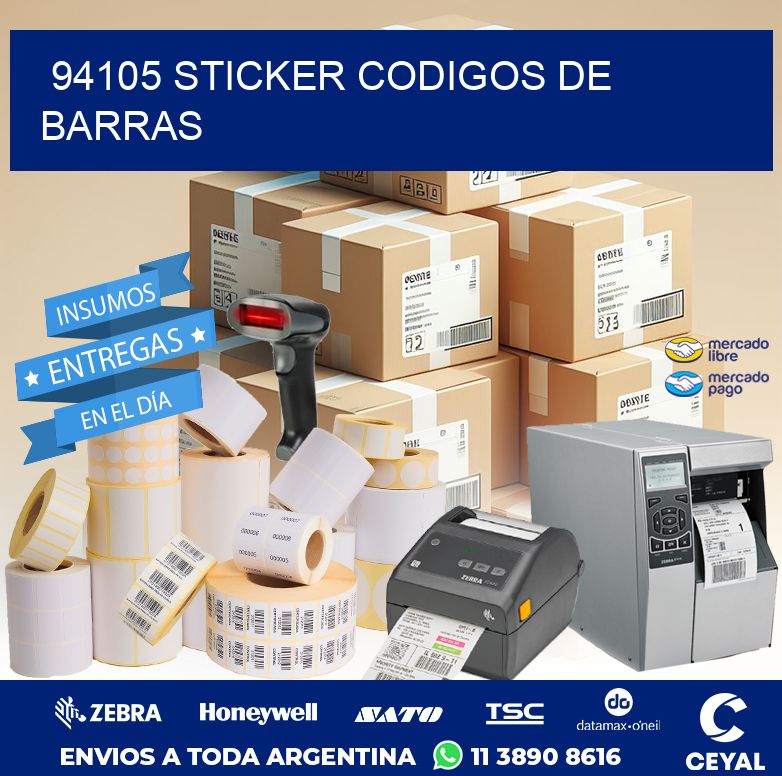 94105 STICKER CODIGOS DE BARRAS