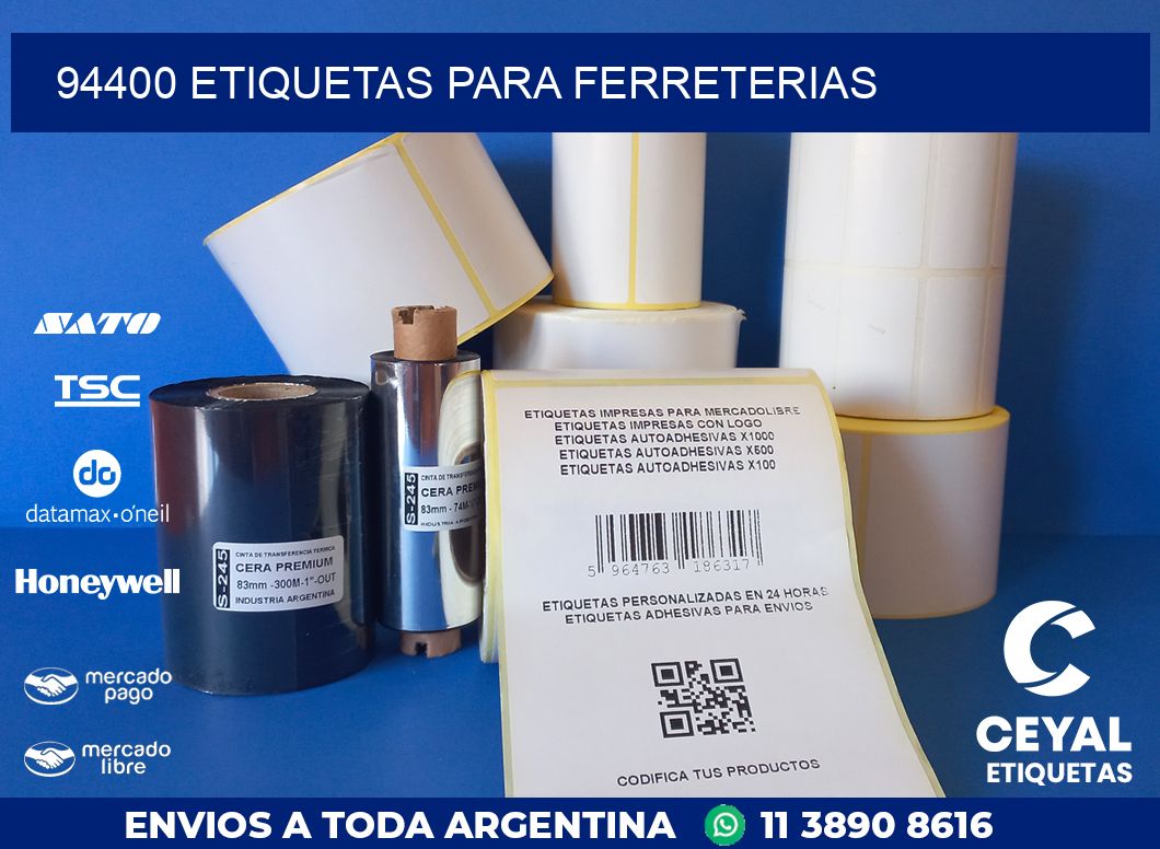 94400 ETIQUETAS PARA FERRETERIAS