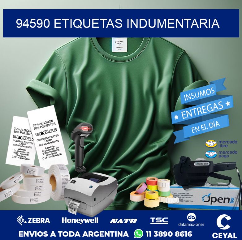 94590 ETIQUETAS INDUMENTARIA